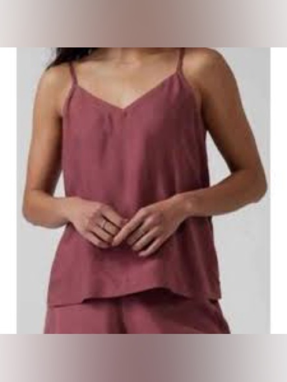 Athleta calm cool cami gym soft clean girl boho quiet luxury